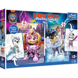 TREFL 43007 Puzzle BABY MAXI 2x10 Bohaterskie pieski / PAW PATROL