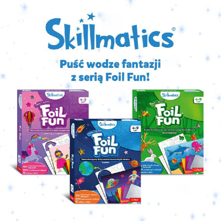 TREFL 62603 Skillmatics Foil Fun Zestaw kreatywny Kosmos