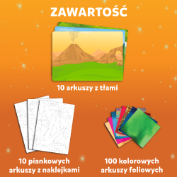 TREFL 62606 Skillmatics Foil Fun Kraina Dinozaurów