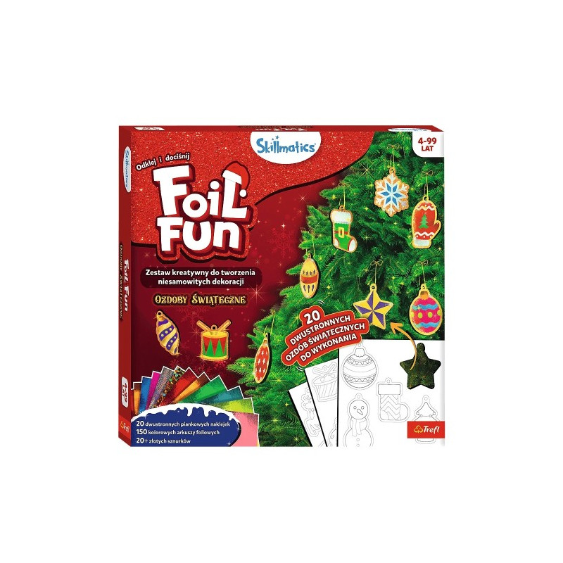 TREFL 62609 Skillmatics Foil Fun Ozdoby świąteczne