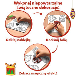 TREFL 62609 Skillmatics Foil Fun Ozdoby świąteczne