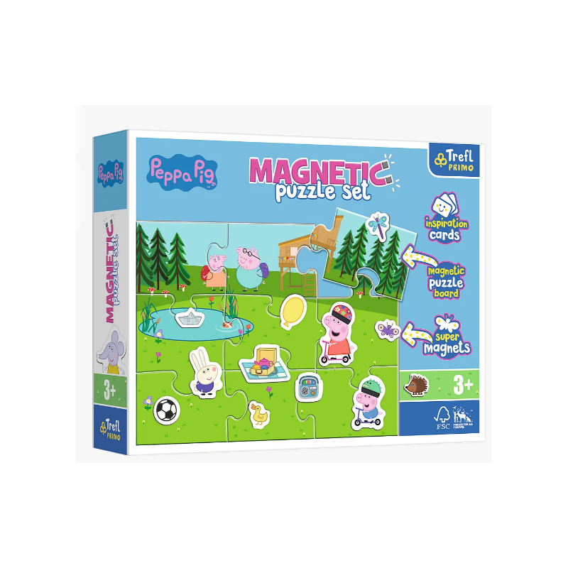 TREFL 93164 Puzzle magnetyczne - Zabawy Peppy