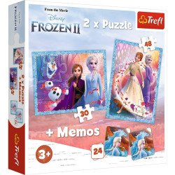 TREFL 93335 Puzzle 2w1 MEMOS Księżniczki w swojej krainie