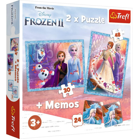 TREFL 93335 Puzzle 2w1 MEMOS Księżniczki w swojej krainie