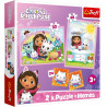 TREFL 93382 Puzzle 2w1 MEMOS Gabi z Kocim Przyjacielem