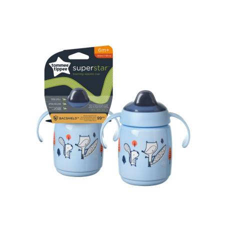 TT 447822 Kubek z uchwytami Superstar 300ml. 6m+ niebieski