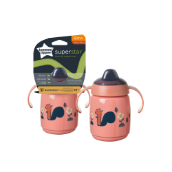 TT Kubek z uchwytami SUPERSTAR 300ml 6m+ różowy 447823