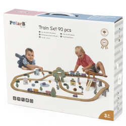 VIGA 44067 PolaB Zestaw Pociąg 90 elementów