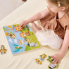 VIGA 44759 Drewniane Puzzle dźwiękowe Safari
