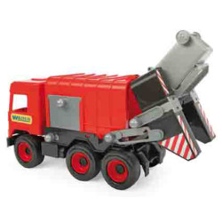WADER 32113 Middle Truck - Śmieciarka czerwona w kartonie