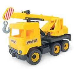 WADER 32122 Middle Truck - Dźwig żółty