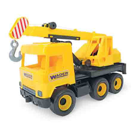 WADER 32122 Middle Truck - Dźwig żółty