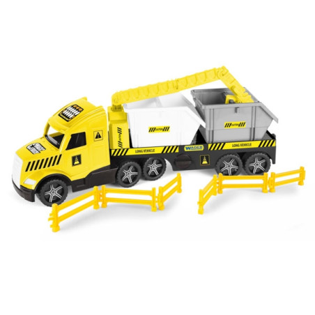 WADER 36471 Magic Truck Technik laweta z kontenerami
