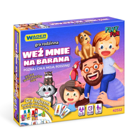 WADER 42512 Play & fun Weź mnie na barana! gra rodzinna WYPRZEDAŻ