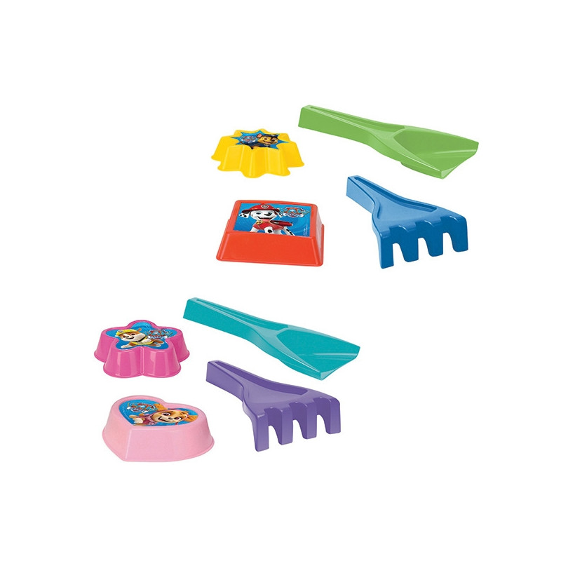WADER 81010 Paw Patrol łopatka+grabki+2 foremki