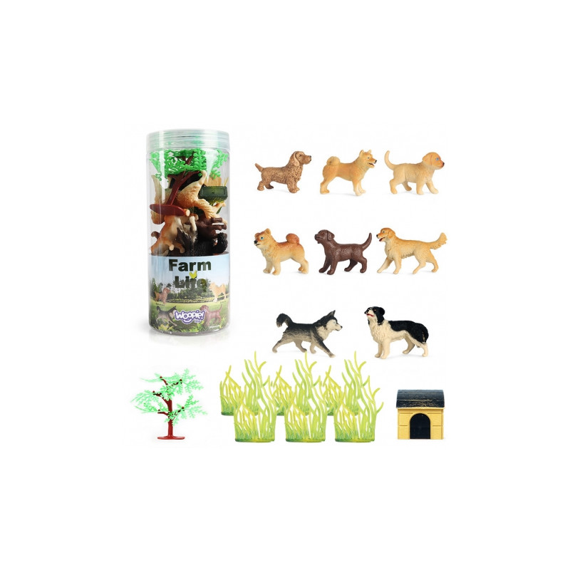 WOOPIE 47092 Zestaw figurek Piesek 16szt. Farma