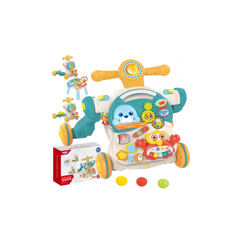 WOOPIE 47597 Pchacz chodzik Stoilk Edukacyjny hulajnoga