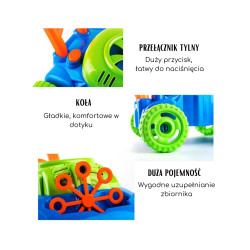 WOOPIE 506430 Kosiarka bańki mydlane dźwięki / płyn