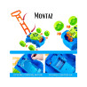 WOOPIE 506430 Kosiarka bańki mydlane dźwięki / płyn