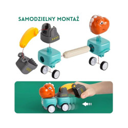WOOPIE 51008 Klocki magnetyczne Dinozaury 84 el.