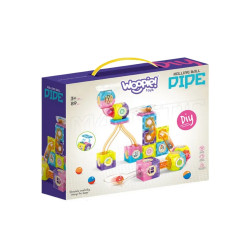 WOOPIE 53224 Klocki magnetyczne Tor kulkowy 89 el.