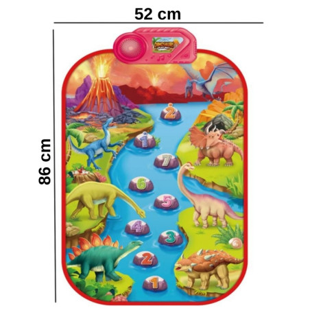 WOOPIE 53385 Mata muzyczna dinozaury