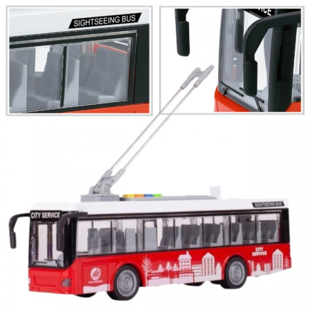 WOOPIE 53798 Autobus Trolejbus elektryczny 1:16