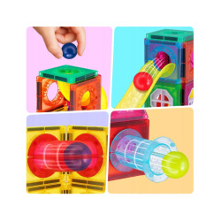 WOOPIE 54917 Klocki magnetyczne Tor kulkowy 42 el.