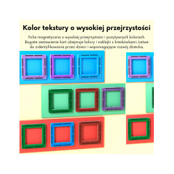 WOOPIE 54993 Klocki magnetyczne Nauka liter 70 el.