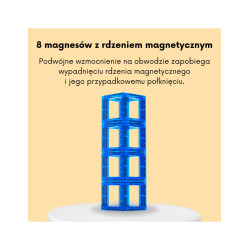 WOOPIE 54993 Klocki magnetyczne Nauka liter 70 el.