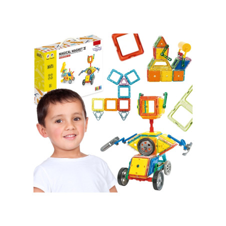 WOOPIE 55051 Klocki magnetyczne konstrukcyjne Pojazdy