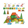WOOPIE 558390 Klocki magnetyczne 7,5 cm Dino 30 el.