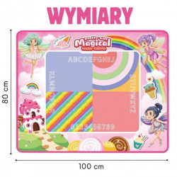 WOOPIE 56119 Mata wodna do malowania Tęcza różowa