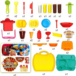 WOOPIE 56492 Zestaw Snack Bar Cinema Kino w walizce