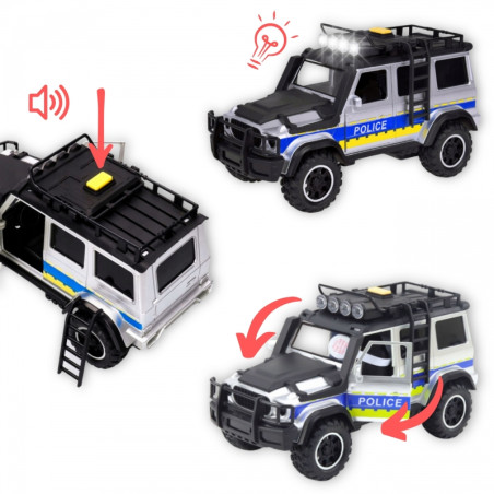 WOOPIE 57253 Samochód Policyjny przyczepa motocykl