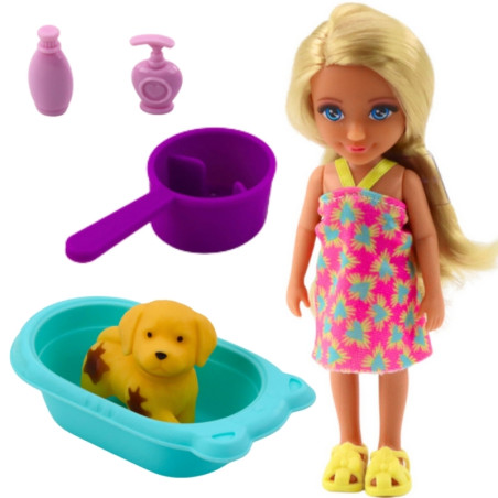 WOOPIE 57635 Royal laleczka z Pieskiem wanna i akcesoriami