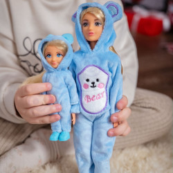 WOOPIE 58007 ROYAL Lalki Kombinezony Niebieskie Misie