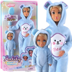 WOOPIE 58007 ROYAL Lalki Kombinezony Niebieskie Misie