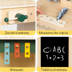 WOOPIE 58250 GREEN Drewniany Warsztat STEM