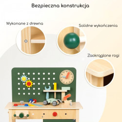 WOOPIE 58250 GREEN Drewniany Warsztat STEM