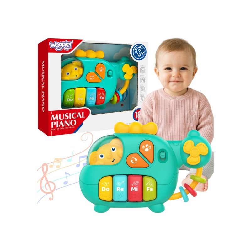 WOOPIE BABY 59172 Pianinko interaktywne helikopter