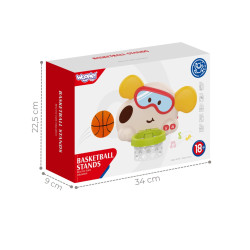 WOOPIE BABY 59219 Interaktywny kosz do koszykówki piesek