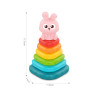 WOOPIE BABY 59332 Piramidka sensoryczna wieża króliczek