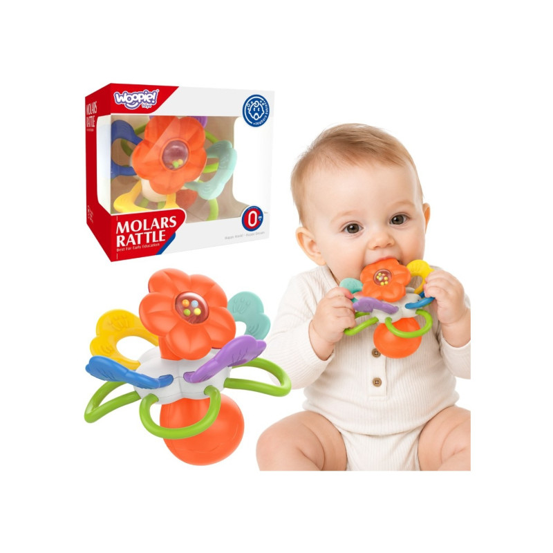 WOOPIE BABY 59394 Grzechotka gryzak sensoryczny kwiatek