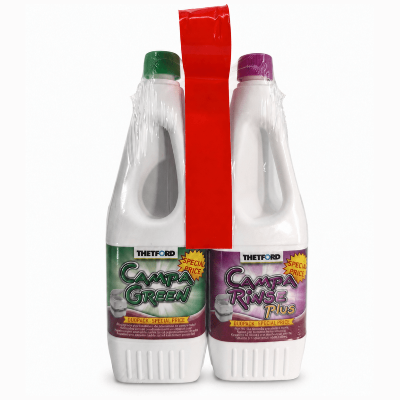 Płyny do toalet ZESTAW 2 x 1,5L Camp Green i Campa Rinse Plus