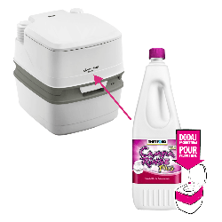 Płyny do toalet ZESTAW 2 x 1,5L Camp Green i Campa Rinse Plus
