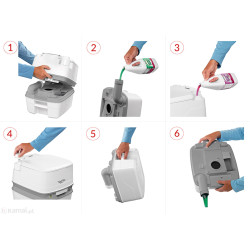 Toaleta turystyczna THETFORD PORTA POTTI 165 beżowa 21L - 92810