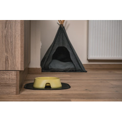 Mata 32x32cm pod miski CIEMNO-SZARA FIBOO