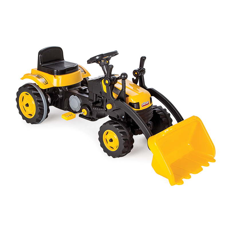 ARTYK 073151 PILSAN Traktor na pedały z łyżką żółty