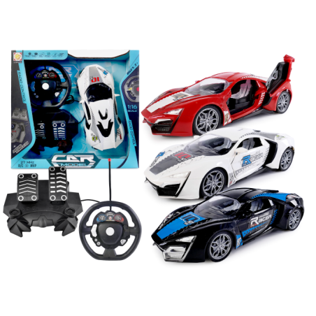 ARTYK 179846 Auto zdalnie sterowane z kierownicą i pedałami mix